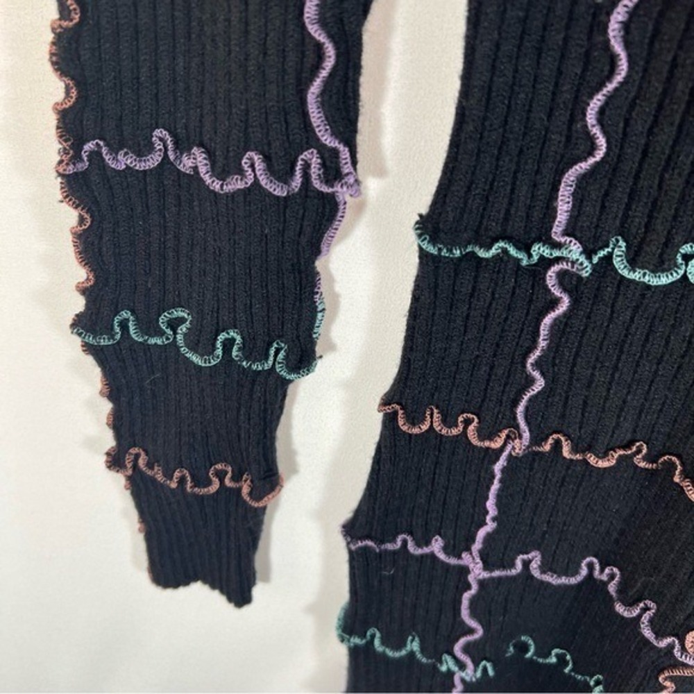 Black Stretchy Sweater Dress Size Large - Picture 10 of 13